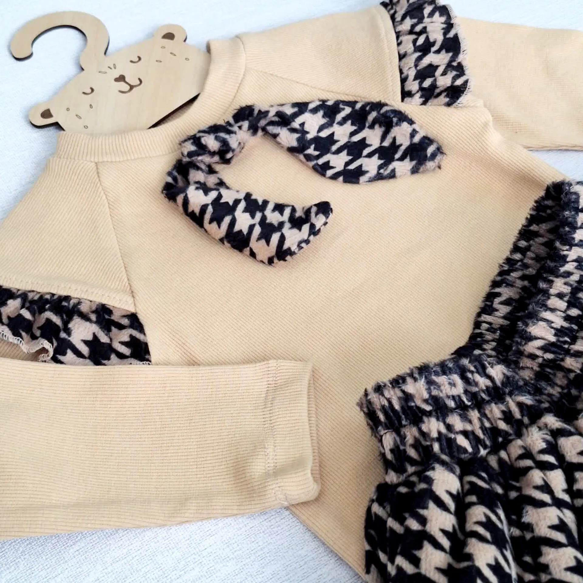 ست بلوز دامن دخترانه عیدانه 2 تا 13 سال | پارچه پنبه و مخمل آنجل | دوخت مزونی