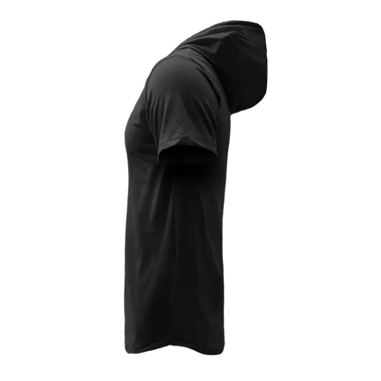 تی شرت کلاه دار مردانه آستین کوتاه نخی مدل CH 8005