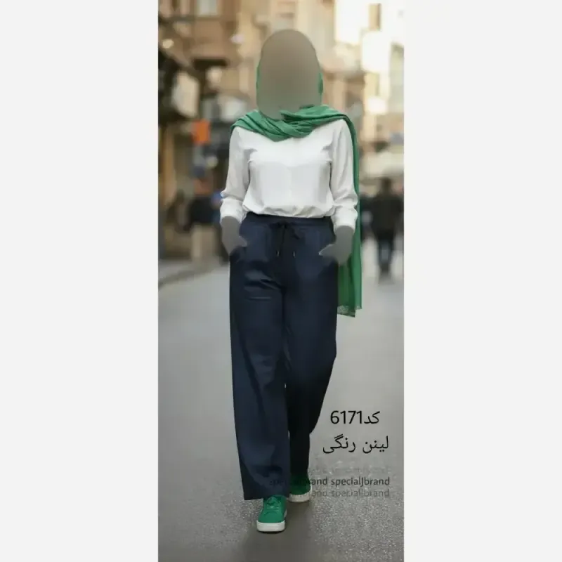 شلوار بگ لی کاغذی مشکی زنانه