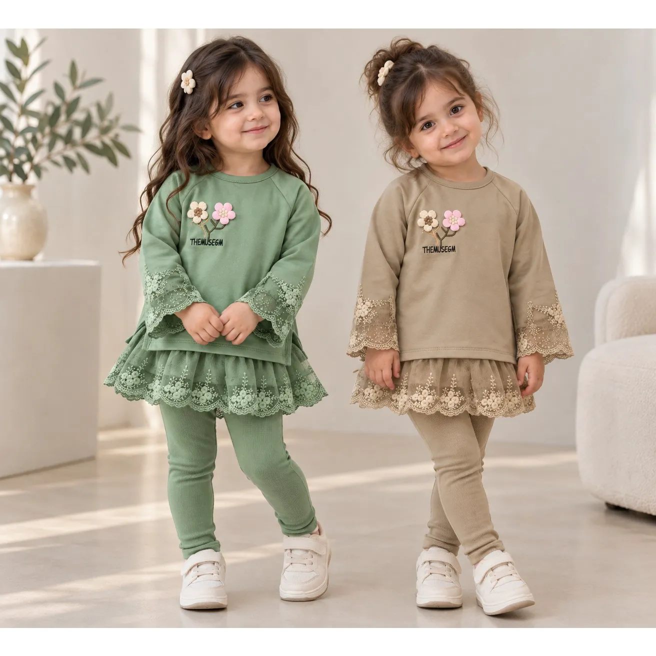 سارافون مجلسی دخترانه دورس و گیپور سایز 1 تا 5 سال