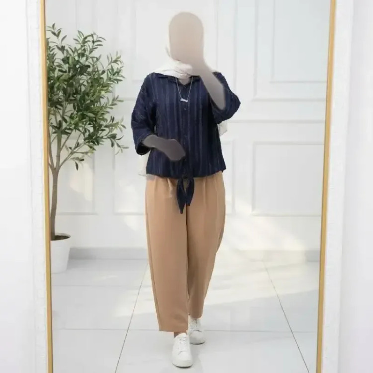 شومیز گره ای زنانه صوفیا فری سایز رنگ بندی متنوع