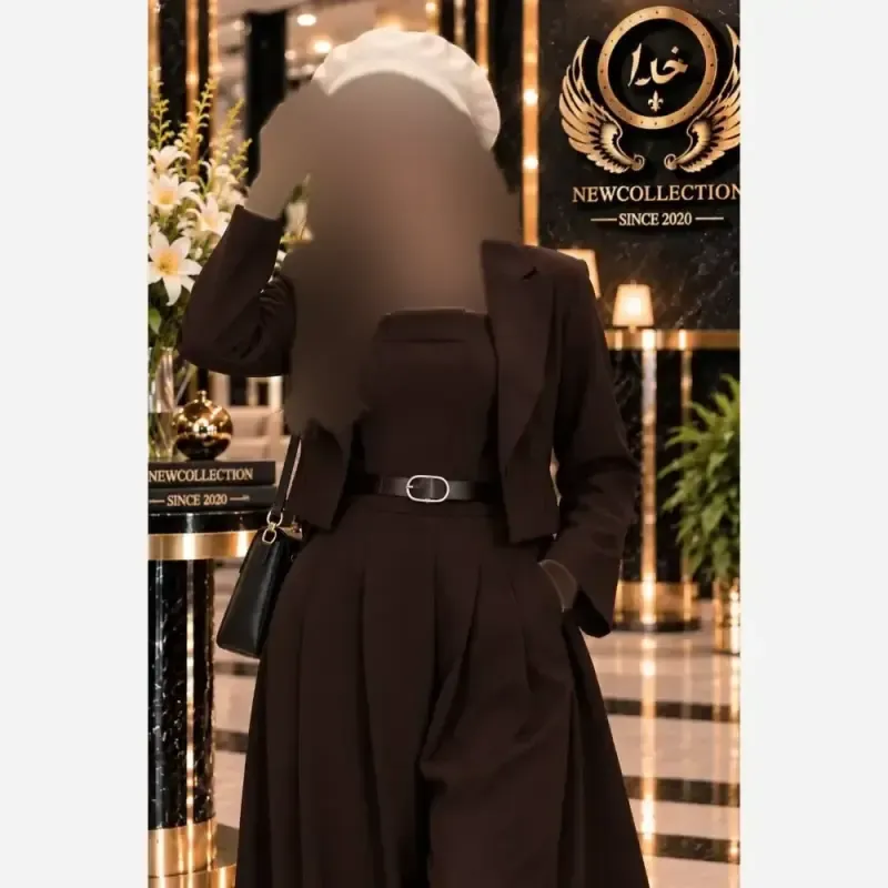 ست اورال و کت زنانه جنس سوپرمازراتی فری سایز 38 تا 46